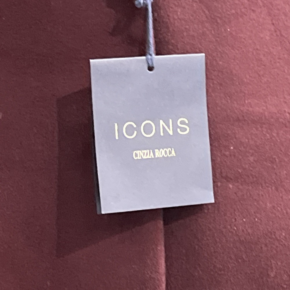 Cinzia Rocca Icons Coat Wool Cashmere Blend Dark Purple 16 Professional Classic - Picture 3 of 16